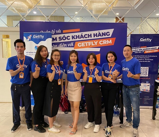 Đội ngũ tư vấn nhiệt tình của Getfly cơ sở Hồ Chí Minh cũng góp mặt hỗ trợ tại sự kiện